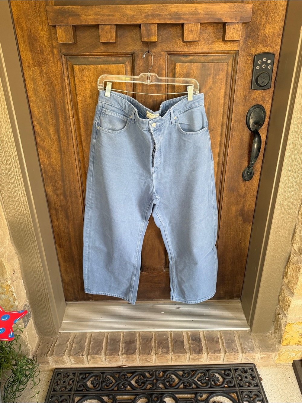 Free People Deep Trance Dropped Boyfriend Jeans. Light blue color.